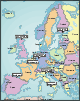 Map of the case cities